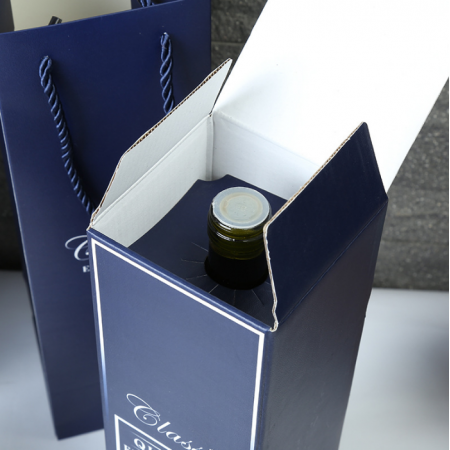 Wine Paper Box Bags For Wine Bottles Packaging 