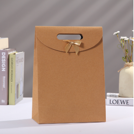 Kraft Paper Bags With Logo For Jewelry Craft Gift Bag 