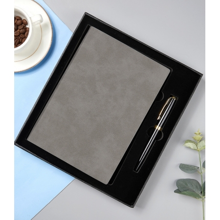 A5 PU Leather Notebook Book Printing Journal Diary Gift Set 