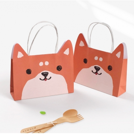 Printing Gift Packaging Craft Bag Recyclable Printed Logo For Kids 