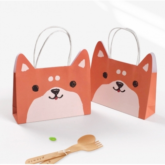 Paper bag with handle