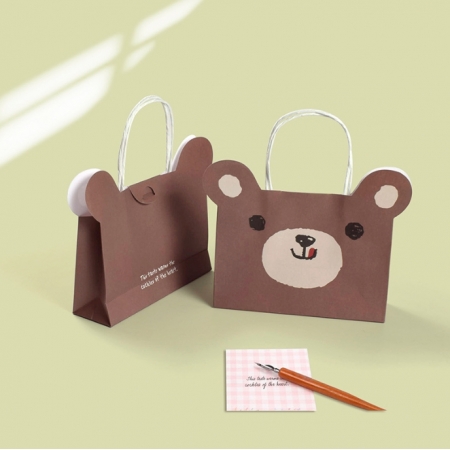 Printing Gift Packaging Craft Bag Recyclable Printed Logo For Kids 