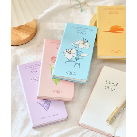 Custom Printed Journals A6 Pocket Notebook Flower Mini Notepads Bulk Manufacturer 