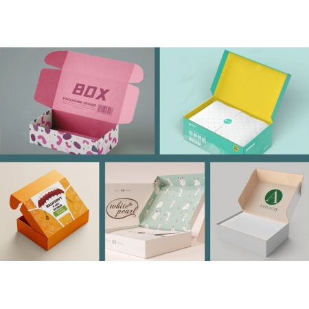 Clothing Box Packaging Corrugated Mailer Shipping Paper E Flute Box 