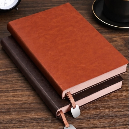 Custom Notepad And Pen Gift Set Hardcover Notebook Journal Soft Touch Leather 