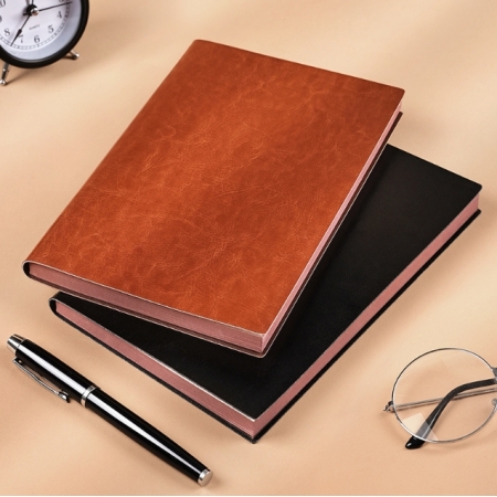 Custom Notepad And Pen Gift Set Hardcover Notebook Journal Soft Touch Leather 