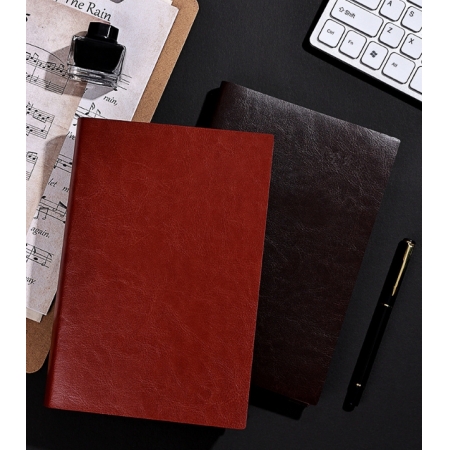 Custom Notepad And Pen Gift Set Hardcover Notebook Journal Soft Touch Leather 