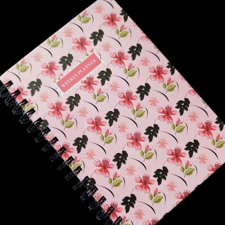 Custom Notebook Spiral Binding With Bookmark Weekly Planner Notepad Journal Print 