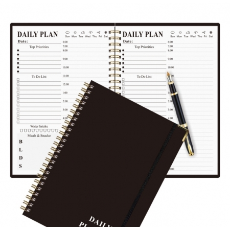 Spiral Agenda Planner Journal Notebook Diary A5 Luxury Set 