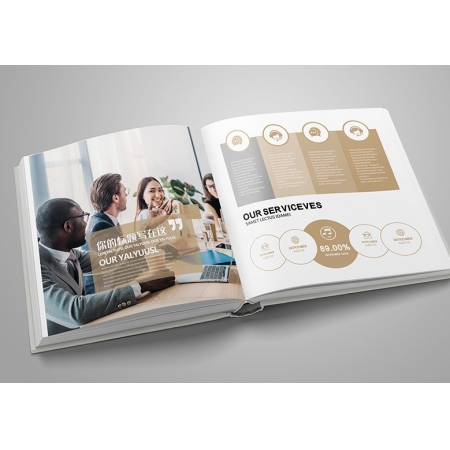 Custom Brochure Printing Flyer Manual Booklet Book Catalogue 