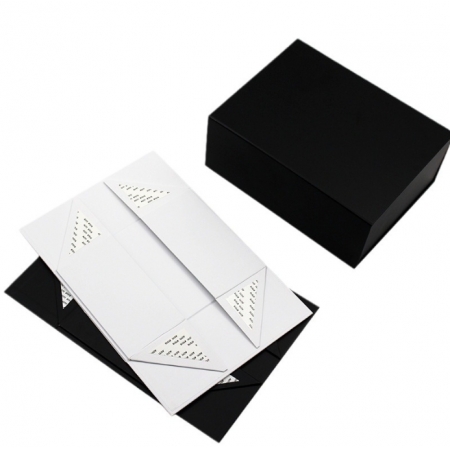 Custom Folding Magnetic Gift Box Packaging Rigid Fold Collapsible Closure 