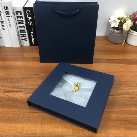 Custom Gift Boxes Packaging Paper Packing With Window Pvc 