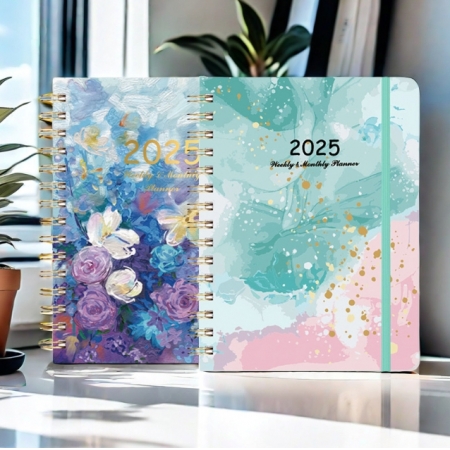 Custom Spiral Daily Planner Wholesale Paper Notebooks Goal Journal 