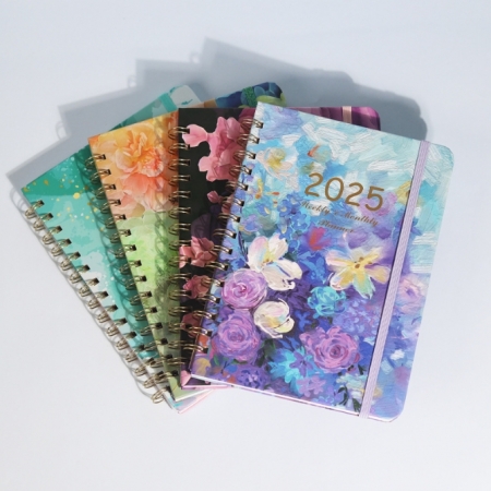 Custom Spiral Daily Planner Wholesale Paper Notebooks Goal Journal 