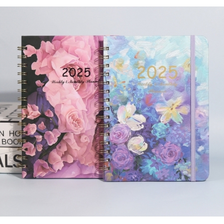 Custom Spiral Daily Planner Wholesale Paper Notebooks Goal Journal 