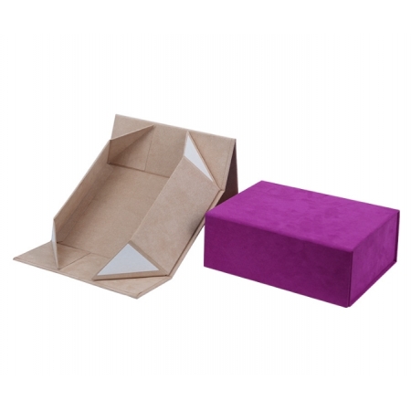 Gift Boxes Magnetic Closure Cardboard Paper Packaging Luxury Velvet One Piece 